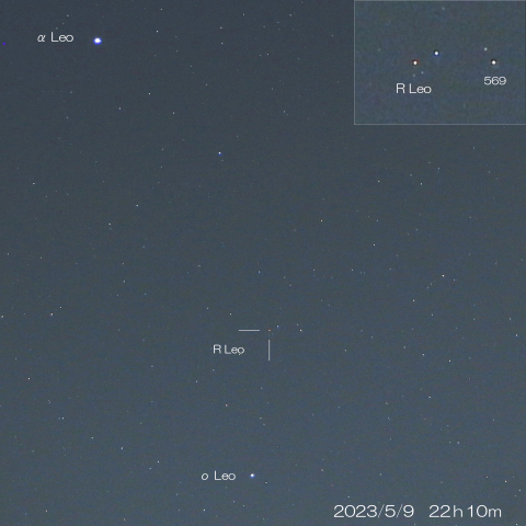 2023/5/9　極大の変光星R Leo