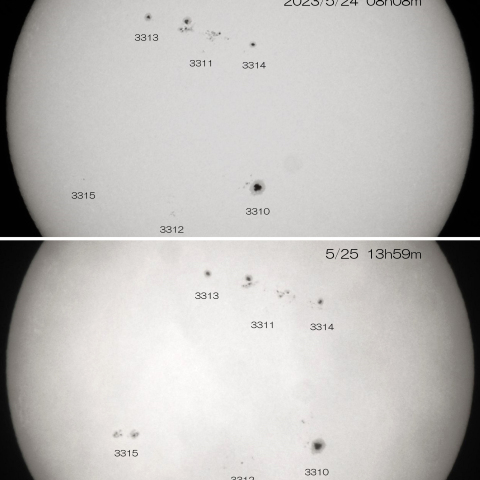 2023/5/24.25の太陽