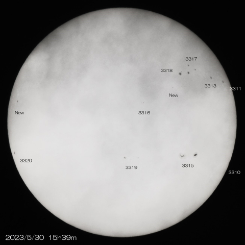 2023/5/30 の太陽