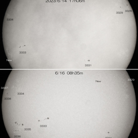 2023/6/14･16の太陽