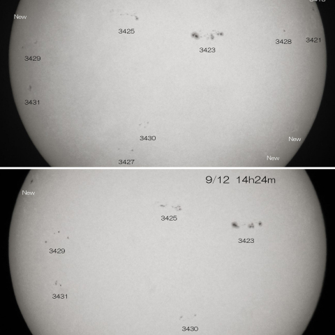 2023/9/11.12 の太陽