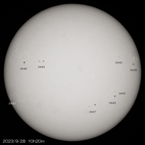 2023/9/28の太陽