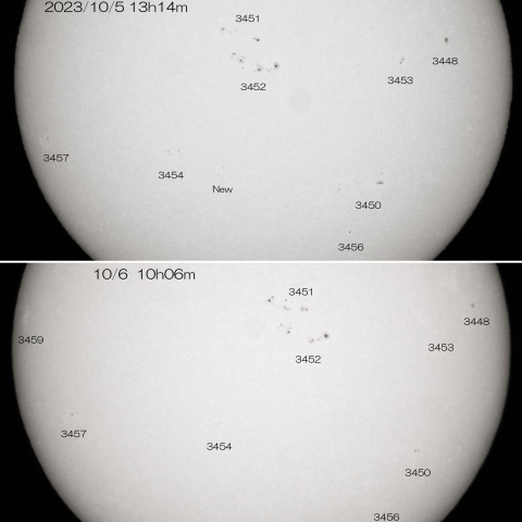2023/10/5･6 の太陽