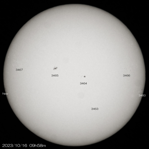 2023/10/16の太陽