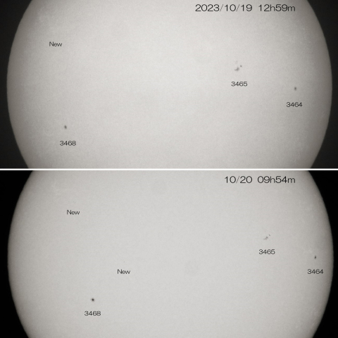 2023/10/19･20 の太陽