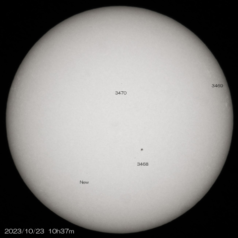 2023/10/23の太陽