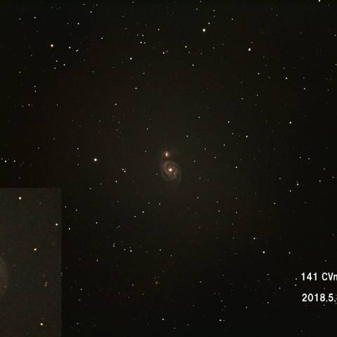 CVn M51 子持ち星雲