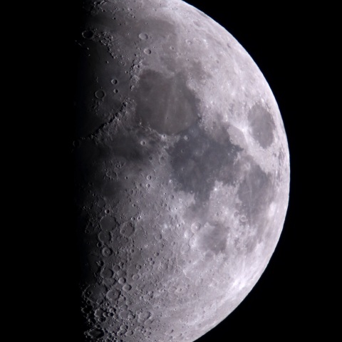 今宵の月 (月齢8.1)