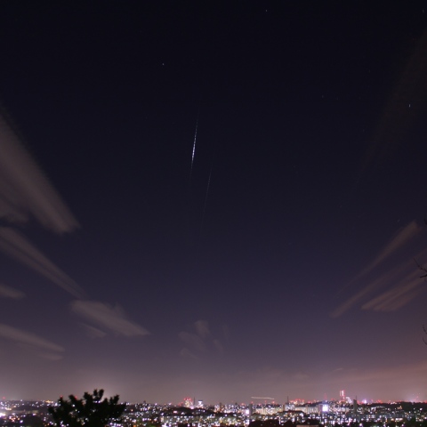 北天でイリジウムフレア