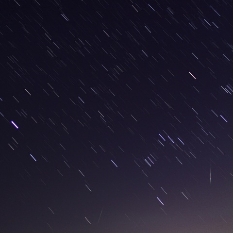 ふたご座流星群と冬の大三角形