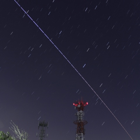 電波塔とISS