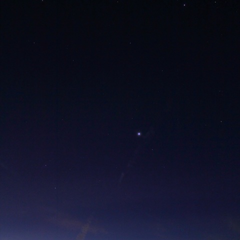 水星西方最大離角の日の東空