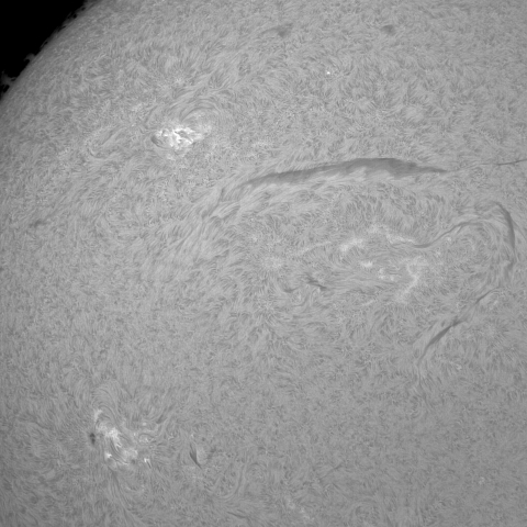 11月2日の太陽 (152mm 部分撮影)