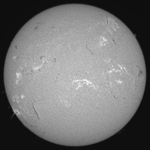 2月16日の太陽 ( ダブルスタック) 固定撮影