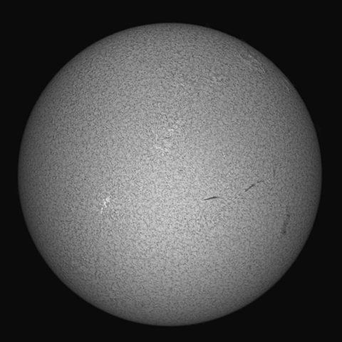 2016.11.17の太陽(ダブルスタック撮影)