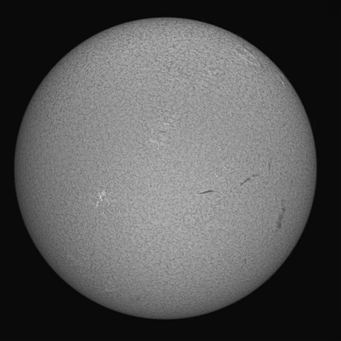 2016.11.17の太陽(シングルスタック撮影)