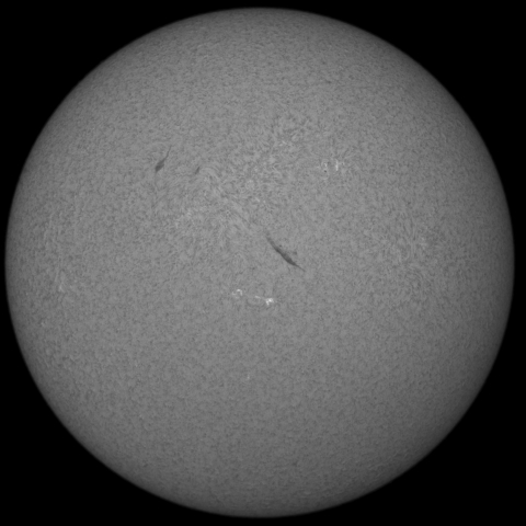 5月22日の太陽(モノクロ)