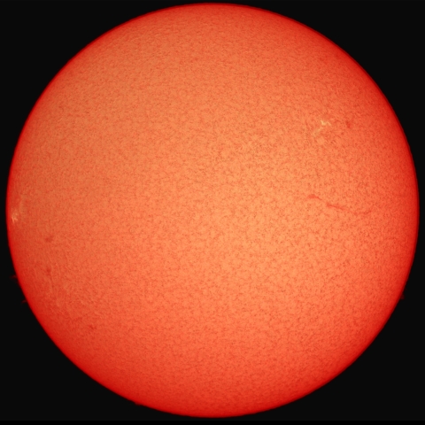 5月29日の太陽(カラー+モノクロ合成)