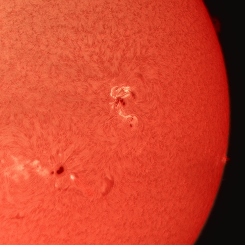 9月6日の太陽(部分合成)