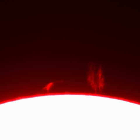 1月02日の太陽(プロミネンス)