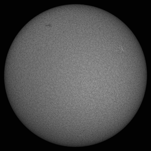 2月04日の太陽(ダブルスタック+シングルスタック合成)