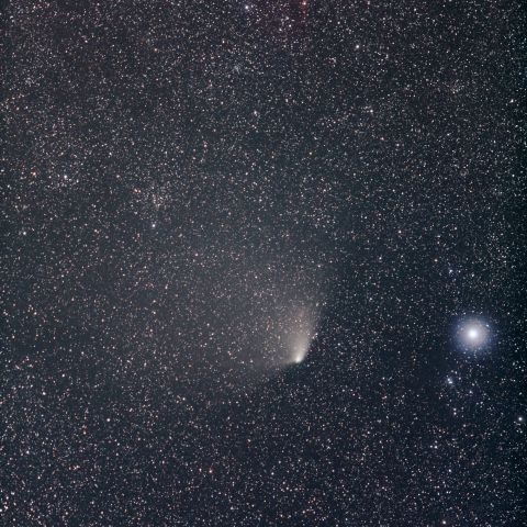 パンスターズ彗星とNGC129 (4/22)  300mm