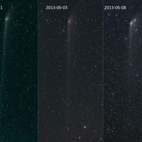 パンスターズ彗星の尾の変化