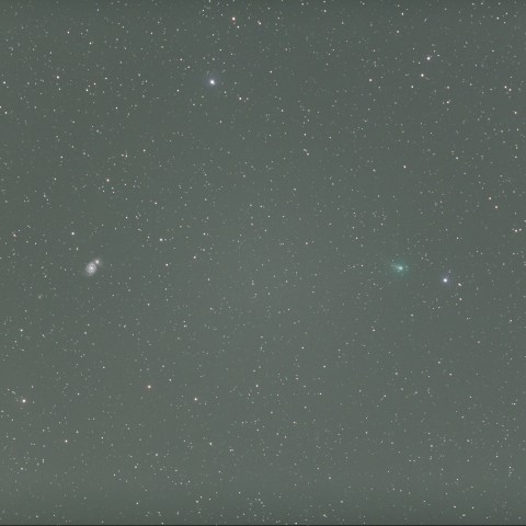 パンスターズ彗星とM51の接近