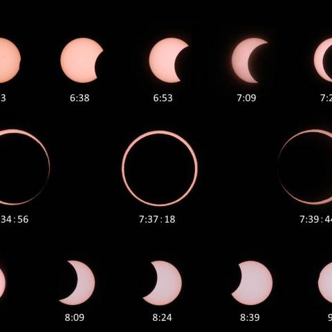 金環日食の経過 (2012/05/21)