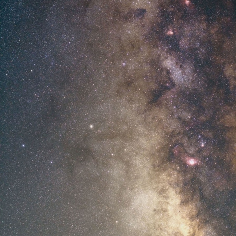 いて座付近の天の川