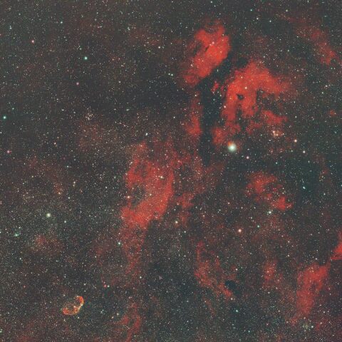 クレセント星雲周辺