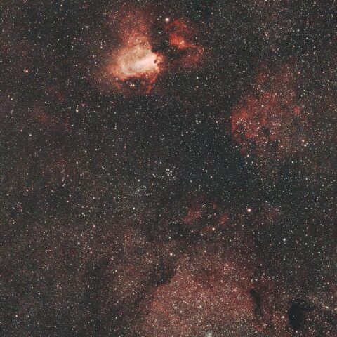 オメガ星雲周辺