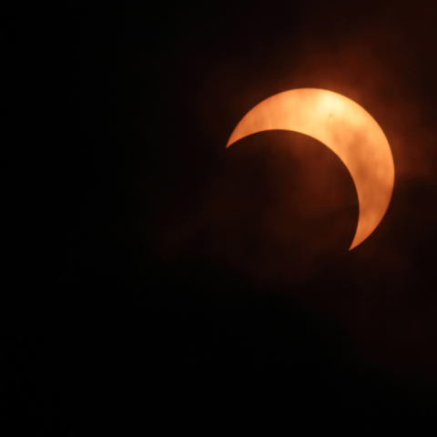 金環日食後半