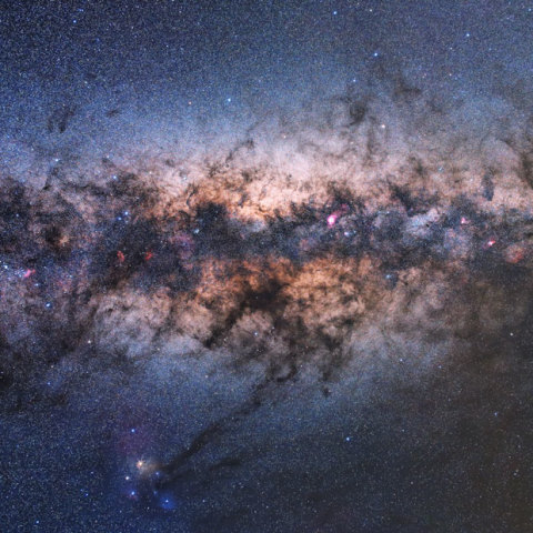 天の川銀河の中心が頭上に来た