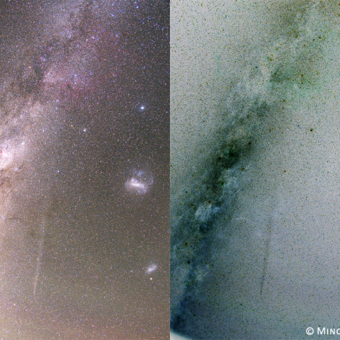 ガム星雲に達するラヴジョイ彗星の尾