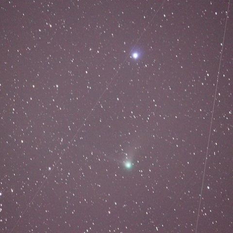カタリナ彗星と人工衛星