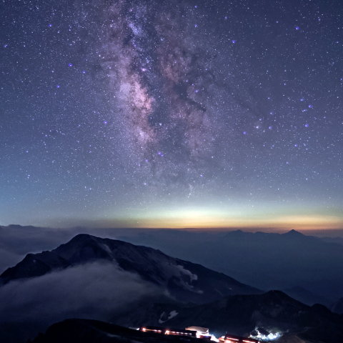 天の川@白馬岳山頂（クロスフィルターなし）