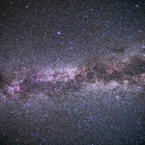 夏の大三角形と天の川@白馬岳山頂