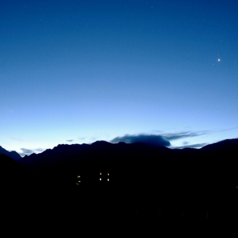 剱岳と明けの明星