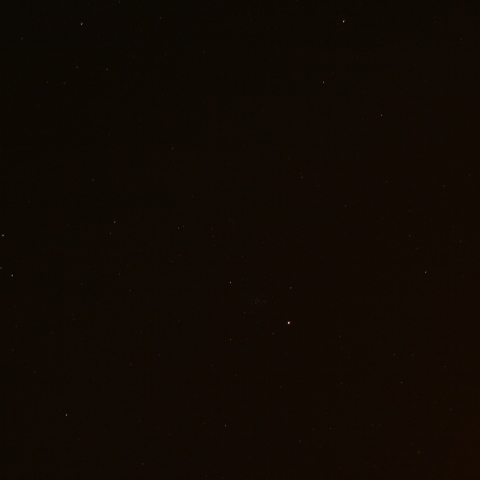 最接近前の火星とプレセペ星団