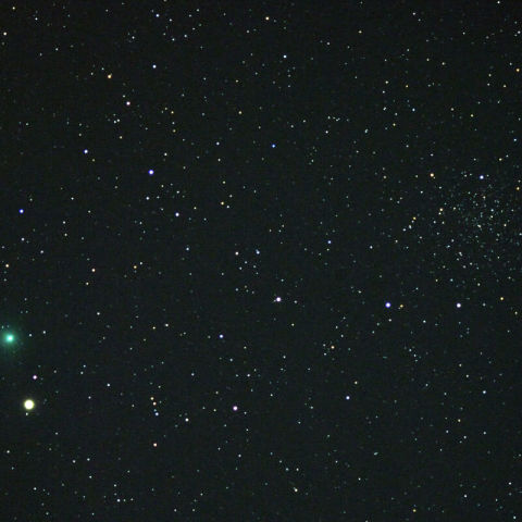 北天のラブジョイ彗星Ｑ２とNGC188