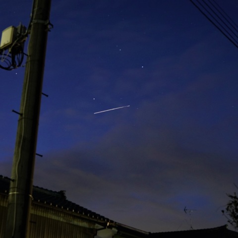 早朝のISS