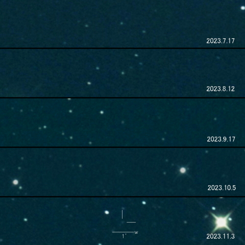 P/2023 M4 (ATLAS) の変化