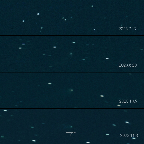 C/2021 X1 (Maury-Attard) の変化