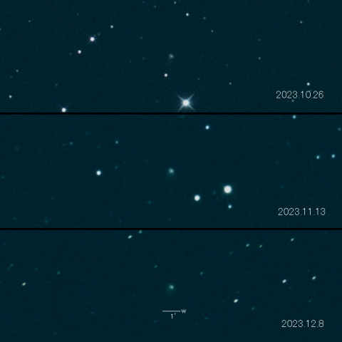 C/2022 E2 (ATLAS) の変化