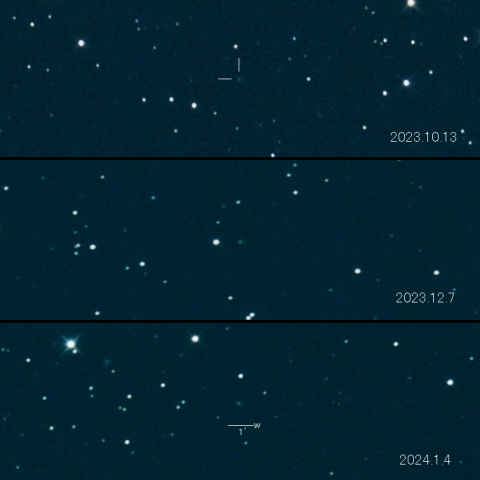 C/2022 QE78 (ATLAS）の変化