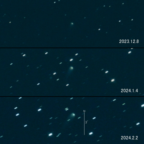 C/2022 E2 (ATLAS) の変化