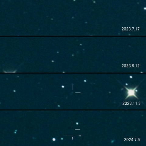 P/2023 M4 (ATLAS) の変化