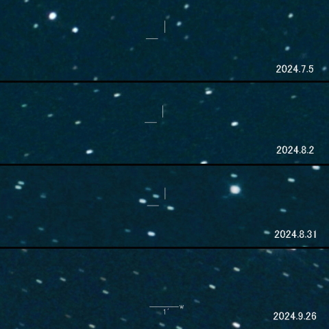 C/2023 R1 (PANSTARRS) の変化