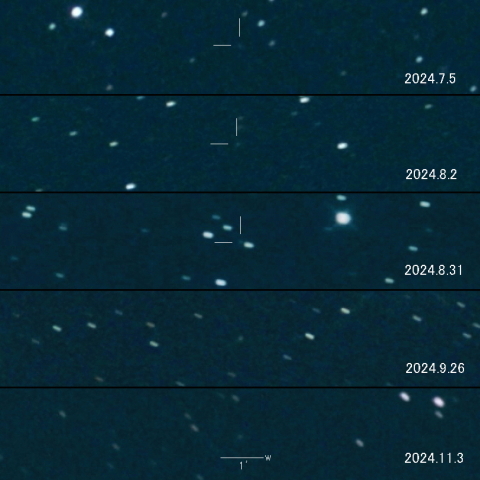 C/2023 R1 (PANSTARRS) の変化